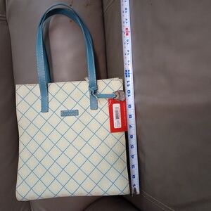 Stylish Blue Patterned Tote Bag